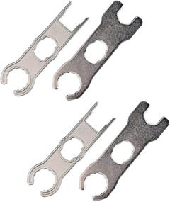 img 4 attached to ⚙️ iGreely 4 Piece Solar Metal Spanner Wrench Set - Connector Tool Kit for Easy Assembly and Disassembly of Solar Panel Cable PV System Wire and Connectors - Includes 2 Pairs