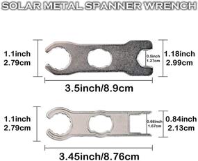 img 3 attached to ⚙️ iGreely 4 Piece Solar Metal Spanner Wrench Set - Connector Tool Kit for Easy Assembly and Disassembly of Solar Panel Cable PV System Wire and Connectors - Includes 2 Pairs