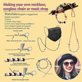 img 2 attached to 📿 Crimmy Stone Beads Jewelry Making Kit: Inspire Creativity with Beading & Jewelry Making