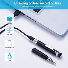 img 1 attached to 🎙️ FZYLIUYU 16GB Rechargeable Digital Voice Activated Recorder - Mini Audio Recorder with MP3 Playback for Meetings and Lectures
