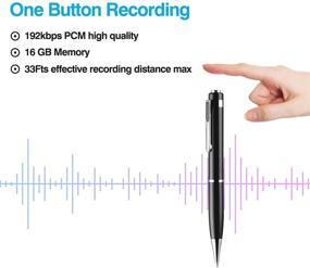 img 2 attached to 🎙️ FZYLIUYU 16GB Rechargeable Digital Voice Activated Recorder - Mini Audio Recorder with MP3 Playback for Meetings and Lectures