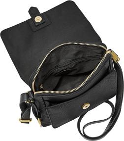 img 1 attached to 👜 Сумки и кошельки Fossil Kinley Small Crossbody в полоску для женщин в плечевых сумках.