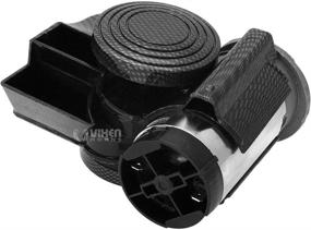 img 1 attached to 📢 Vixen Horns VXH1608CB: Compact Dual-Tone Electric Air Horn – Powerful & Loud for Motorcycles, Cars, Boats, ATV in Carbon Fiber Black (12V)