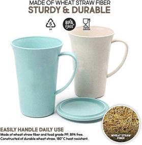 img 1 attached to 🔒 Durable Coffee Mug Set with Unbreakable Lids: A Perfect Choice for Long-lasting Enjoyment