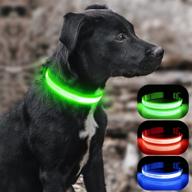 🐶 bseen light up dog collar: rechargeable led puppy collar for night safety, water-resistant & reflective glow collars for small, medium & large dogs logo