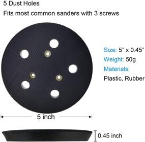 img 3 attached to Premium 5 Inch Hook and Loop Sander Pad for Porter Cable 333 Random Orbit Sanders - Ultimate Sanding Efficiency!