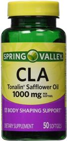 img 4 attached to 💊 Spring Valley 50 Softgels 1000 MG Ea. Tonalin Cla: Fuel Your Weight Management Journey