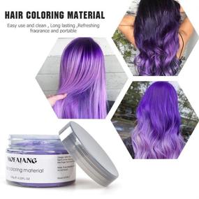 img 1 attached to 💜 Instant Hair Transformation: Purple Hair Coloring Dye Wax for Men and Women - 4.23 oz
