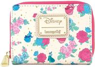 floral fairy godmother zip 🌸 around wallet by loungefly sleeping beauty logo