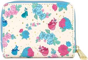 img 2 attached to Floral Fairy Godmother Zip 🌸 Around Wallet by Loungefly Sleeping Beauty