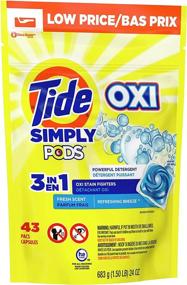 img 3 attached to 🧼 Enhanced Cleaning with Tide Simply PODS +Oxi: Refreshing Breeze, 43 Pac Capsules, 24 Ounces