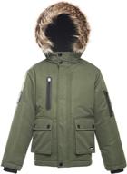 rokka rolla water resistant thickened removable boys' clothing : jackets & coats logo