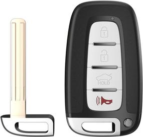 img 4 attached to 🔑 VOFONO Бесключевой пульт дистанционного управления Flip Key Fob: Совместимый с Hyundai Sonata, Elantra, Genesis, Veloster и Kia Optima (2010-2017) - Замена для SY5HMFNA04