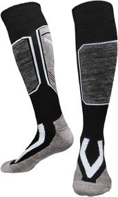 img 4 attached to ❄️ Ultimate Performance Ski Socks - Thick Snow Skiing Socks for Maximum Warmth and Comfort: Ideal for Skiing, Hiking, and Snowboarding