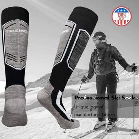 img 3 attached to ❄️ Ultimate Performance Ski Socks - Thick Snow Skiing Socks for Maximum Warmth and Comfort: Ideal for Skiing, Hiking, and Snowboarding
