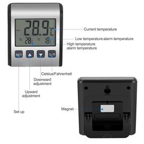 img 3 attached to Refrigerator Thermometer Freezer Temperature Sensor