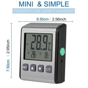 img 2 attached to Refrigerator Thermometer Freezer Temperature Sensor