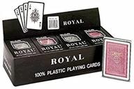 🎴 royal - 100% plastic poker size playing cards, 3.5" x 2.5", pack of 12 - enhanced seo логотип