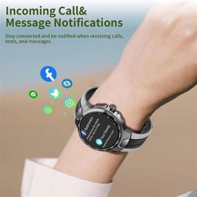 img 3 attached to Smart Watches for Men Women, Fitness Watch with Heart Rate Monitor and Sleep Tracker, 1.28 Inch DIY Watch Face, Activity Fitness Trackers IP68 Waterproof, Pedometer, Running Smartwatch for Android and iOS Phones