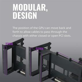 img 2 attached to Cooler Master Master Accessory Vertical Graphics Card Holder Kit V2 + Premium Riser Cable PCI-E 3.0 x16-165mm - Compatible with Standard ATX Chassis – MCA-U000R-KFVK01