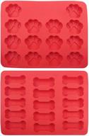 ❄️ gybest ggt01 large ice cube trays, food grade silicone baking molds, 2-pack, red logo