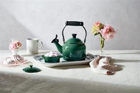 img 2 attached to Le Creuset Черный раскаленный эмалью Чайник из стали 1-1/4 кварты Artichaut