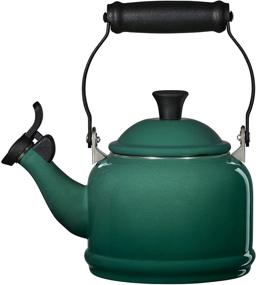 img 3 attached to Le Creuset Черный раскаленный эмалью Чайник из стали 1-1/4 кварты Artichaut