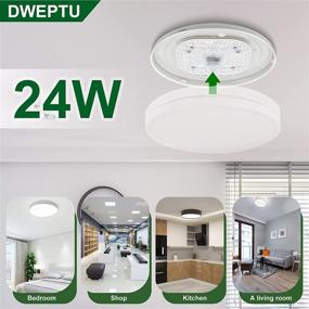 img 1 attached to 💡 DWEPTU Ceiling LED Light Retrofit Kit: Upgrade Your Ceiling Fan Light for Enhanced Illumination and Style