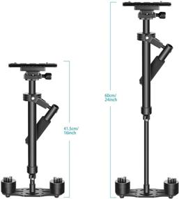 img 1 attached to 📷 Neewer 60cm Handheld Stabilizer with Quick-Release Plate, 1/4-Inch Screw, for Canon, Nikon, Sony DSLR Camcorders - Max 3 Kg - Aluminium Alloy