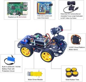 img 3 attached to 🤖 Smart Robot Car Kit with Raspberry Pi 3B/3B+/4B: Wireless WiFi/Bluetooth Control, Real-Time Image/Video, Path Planning & App Control