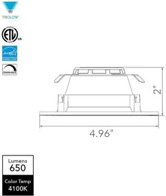 img 3 attached to 💡 TriGlow 9W Retrofit Downlight Kit - Energy-Efficient 65W Replacement