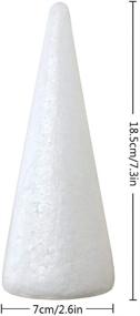 img 2 attached to 📦 Pack of 10 White Durafoam Cones by MotBach - Ideal for DIY Home Crafts, Christmas Trees, Centerpieces, Floral Arrangements, and Projects