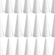 📦 pack of 10 white durafoam cones by motbach - ideal for diy home crafts, christmas trees, centerpieces, floral arrangements, and projects logo