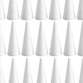 img 4 attached to 📦 Pack of 10 White Durafoam Cones by MotBach - Ideal for DIY Home Crafts, Christmas Trees, Centerpieces, Floral Arrangements, and Projects