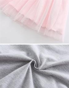 img 1 attached to 🦄 Pleated Unicorn Ruffles Dresses for Girls – Beautiful Clothing