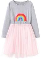 🦄 pleated unicorn ruffles dresses for girls – beautiful clothing logo