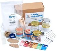 🕯️ granulated wax candle making kit - create your own 6 jar granulated wax candles - candle making supplies - diy supplies for candle making logo