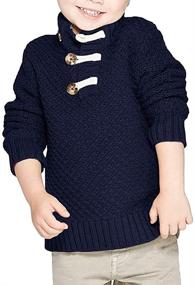 img 3 attached to 👕 Discover the Stylish Hestenve Knitted Sweater Placket Pullover for Boys: A Perfect Blend of Comfort and Style!