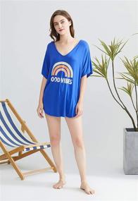 img 3 attached to 👙 Oryer Women's Letters Swimwear T-Shirt - Women's Swimsuits & Cover Ups Apparel