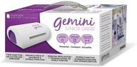 🔪 gemini junior twin-function cutter & embosser: portable die cutting and embossing machine, white logo