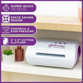 img 3 attached to 🔪 Gemini Junior Twin-Function Cutter & Embosser: Portable Die Cutting and Embossing Machine, White