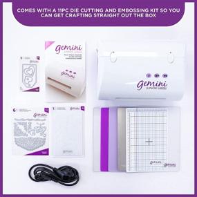 img 2 attached to 🔪 Gemini Junior Twin-Function Cutter & Embosser: Portable Die Cutting and Embossing Machine, White
