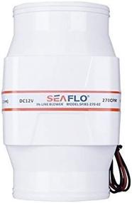 img 1 attached to 🚤 SEAFLO 4-inch Marine Bilge Air Blower 12V 270 CFM - Quiet, High-Performance, White Boat Blower