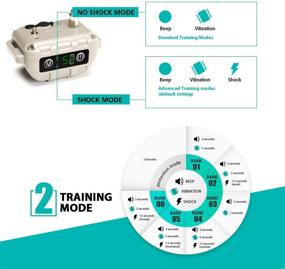 img 2 attached to Rechargeable Bark Shock Collar for Large Dogs | Adjustable Sensitivity & Intensity 🐕 | Anti-Barking Collar with Beep & Vibration | No Bark Collar for Medium Dogs