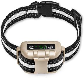 img 4 attached to Rechargeable Bark Shock Collar for Large Dogs | Adjustable Sensitivity & Intensity 🐕 | Anti-Barking Collar with Beep & Vibration | No Bark Collar for Medium Dogs