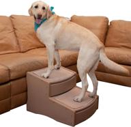 🐾 convenient tan pet gear extra wide easy step ii pet stairs: a user-friendly solution for your pet's mobility! logo