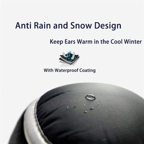 img 1 attached to 🧢 Stay Warm and Dry with Adjustable, Waterproof, and Foldable Men's Earmuffs - Perfect Accessories for All-Season Protection
