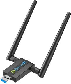 img 4 attached to 📶 1300Mbps Wireless USB WiFi Adapter for Desktop PC, Dual Band 802.11AC WiFi Dongle for WIN7 8 10 XP Vista MAC Linux, USB Computer Network Adapters
