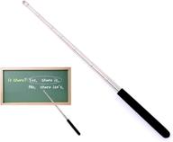 📏 telescopic teaching pointer | expandable whiteboard presenter with capacitive screen handwriting | teacher coach presenter | extended to 39 inches (black) logo
