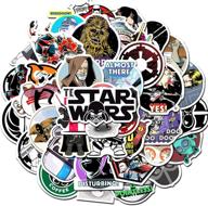 🌟 50 pcs star wars stickers for laptop, water bottle, luggage, snowboard, bicycle, skateboard, decal for kids, teens, adults - waterproof aesthetic stickers logo